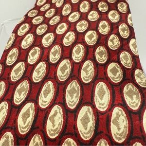 Cromley & Finch burgandy and Gold 100% Silk Tie. Handmade
